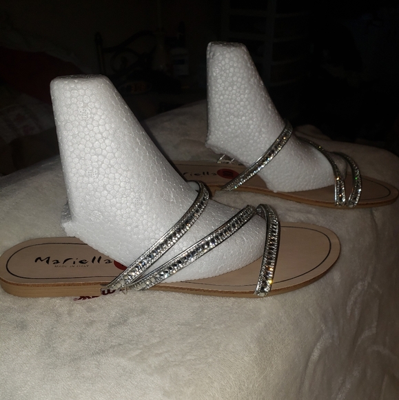 🏖👰♀️Mariella Fancy Slip-on Sandels sz 10 - Picture 5 of 6